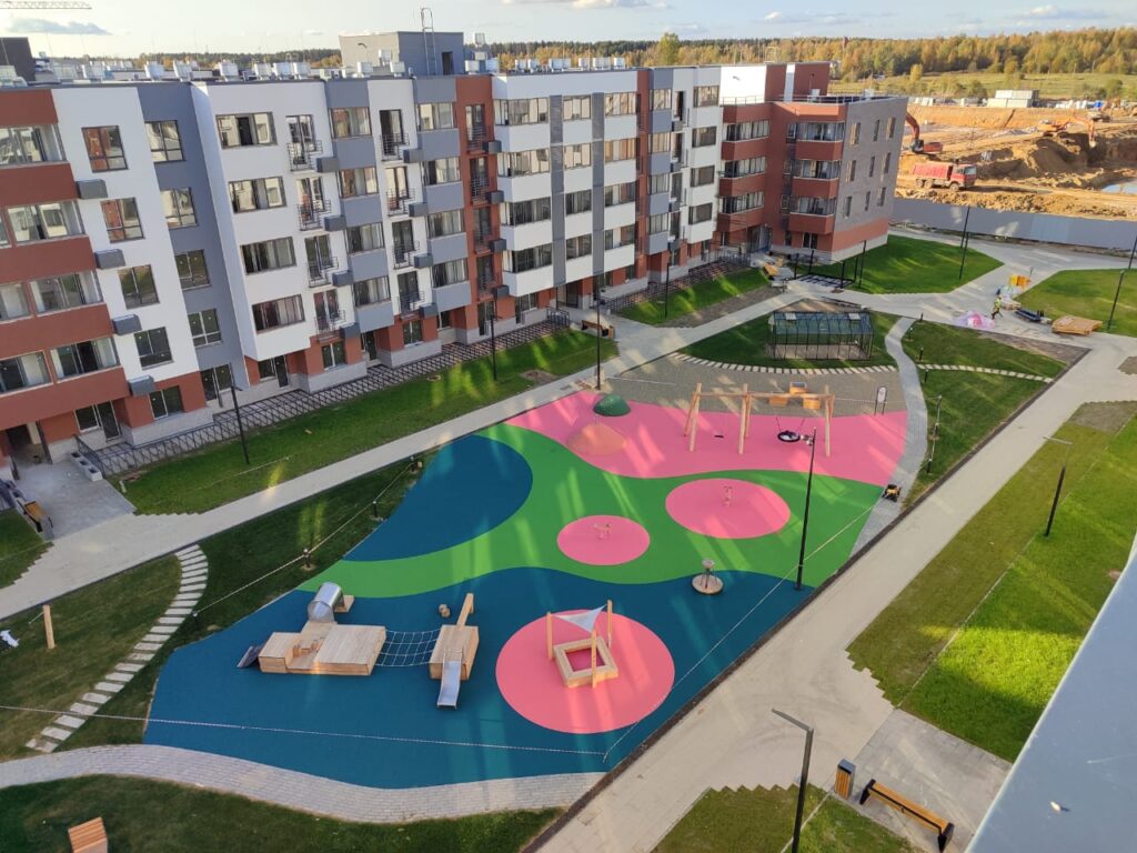 Выполненные объекты: производителя бесшовных резиновых покрытий «Мастерфайбр»