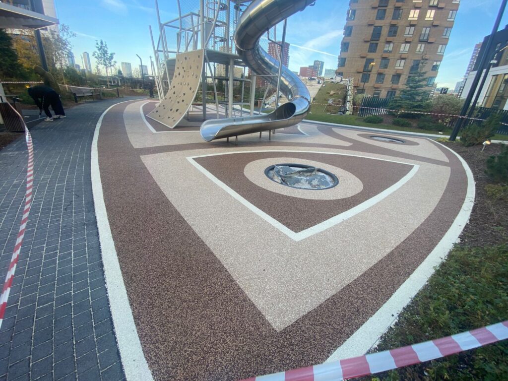 Вивигам — бесшовное EPDM-покрытие для детских площадок, купить | Мастерфайбр